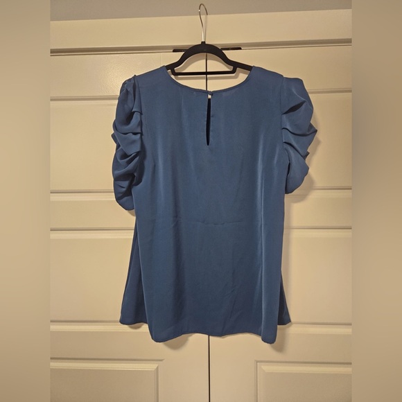 Blue Torrid Blouse with sinched sleeve - Picture 1 of 3